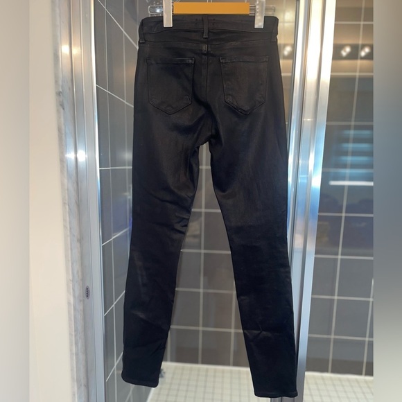 L'AGENCE Jyothi High-Rise Split Ankle Jeans black premium denim jeans sexy femme - Picture 10 of 13